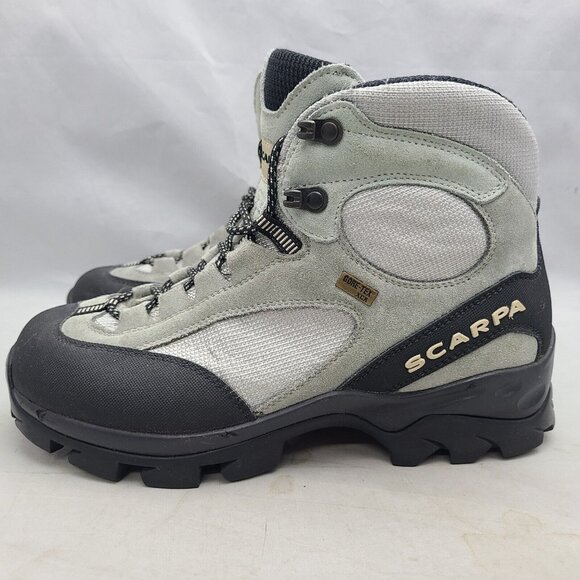 Scarpa ZG Trek GTX Boots Men US Sz 7 Gray Black Waterproof Mountaineering Hiking - Picture 4 of 12